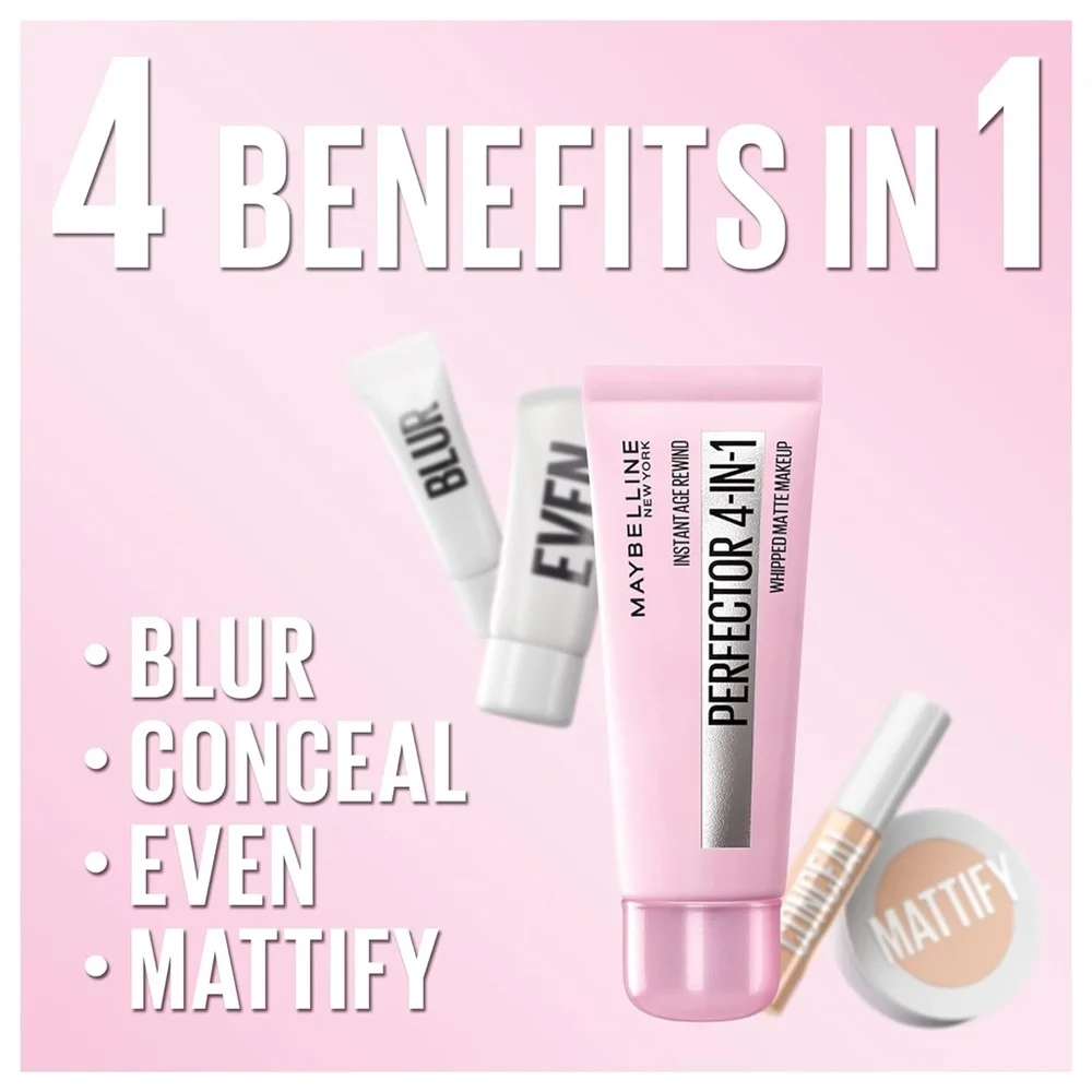 Maybelline Instant Age Rewind Instant Perfector 4-In-1 Matte Makeup, 05 Deep